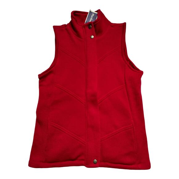 NWT Cold Water Creek Red Vest, Small - Picture 1 of 2